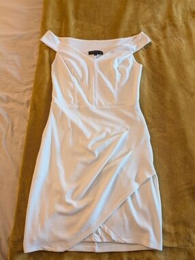 Dynamite White Off Shoulder Dress